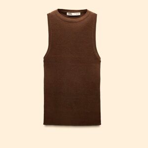 Zara Woman’s Chocolate Brown Tank Top